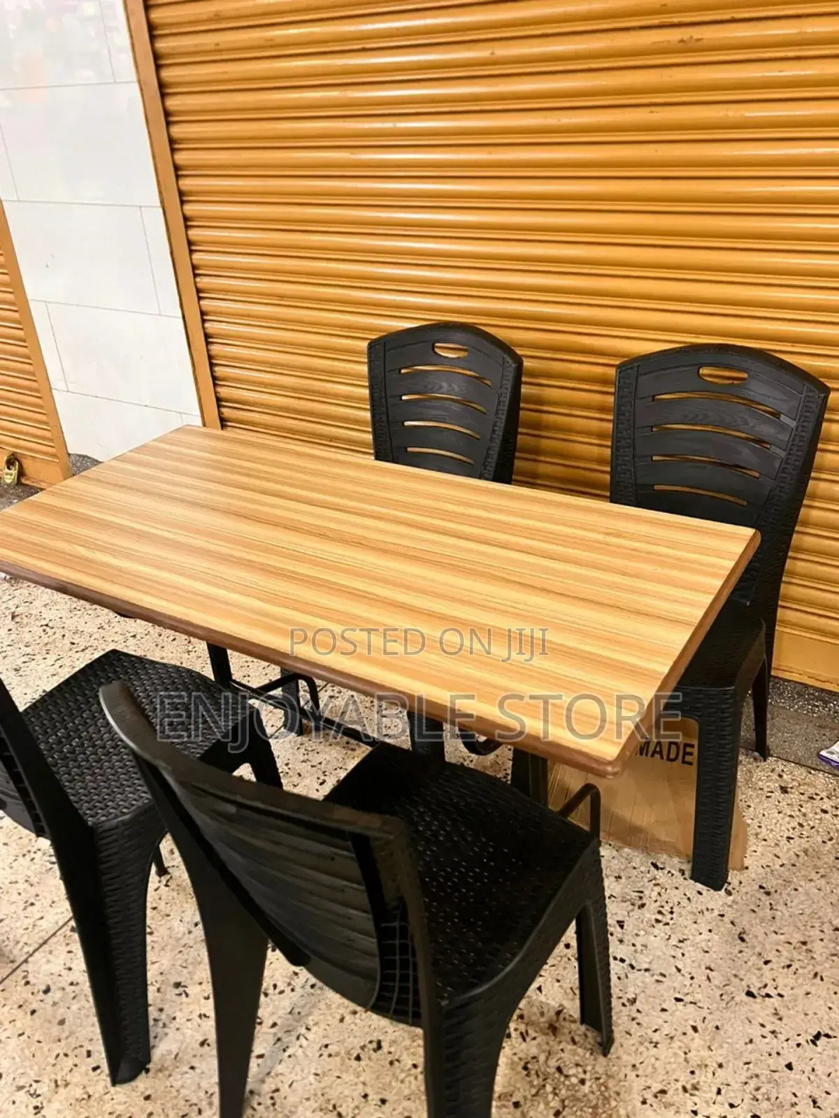 Set of 4 Chairs and Table (Wooden)