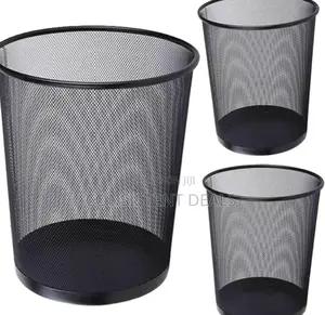 Metallic Trash Can