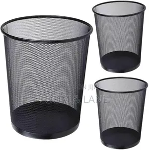 Metal Mesh Waste Paper Trash Bin