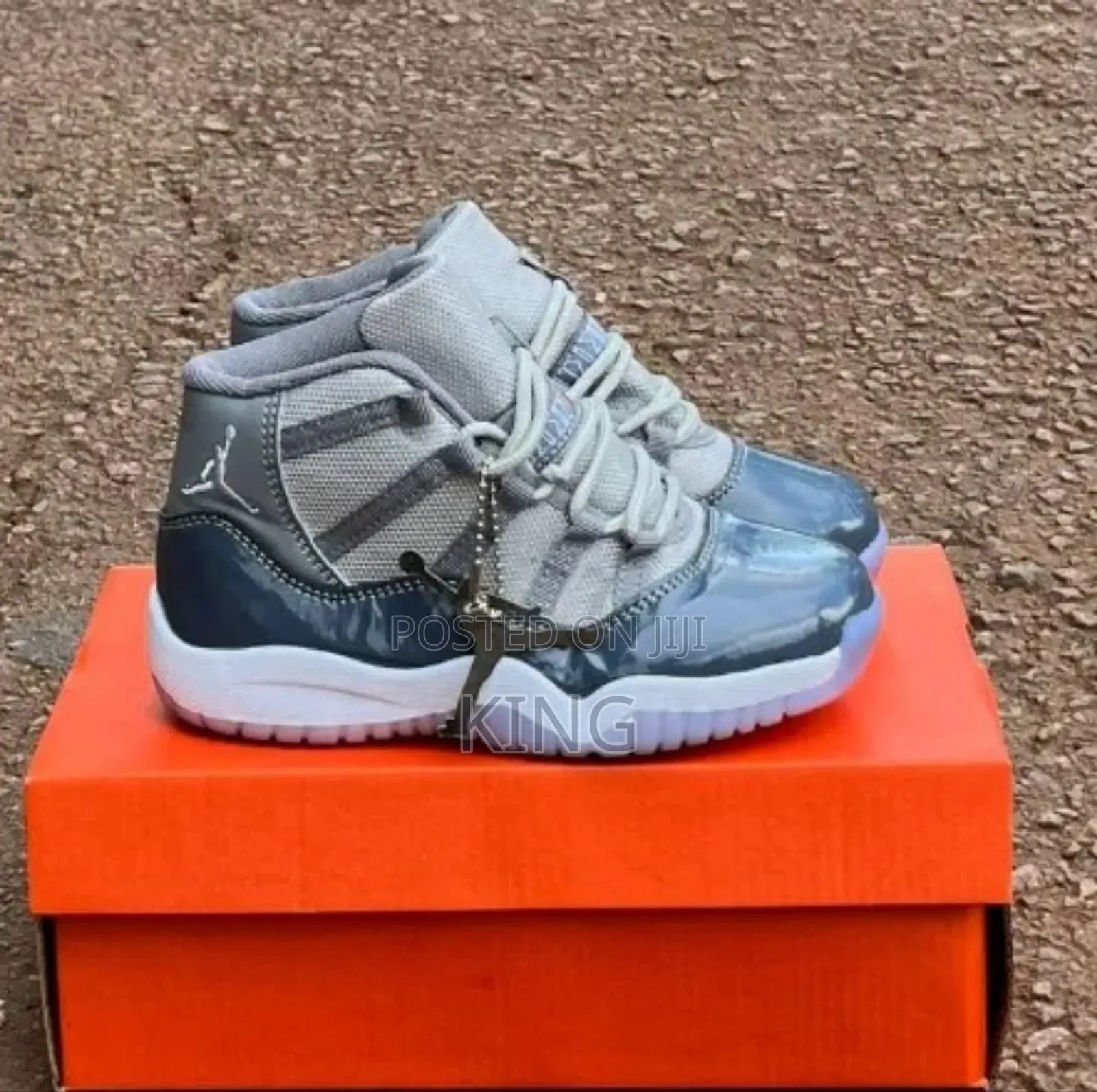 Kids Sneakers. Kids Air Jordan 11 Cool Grey