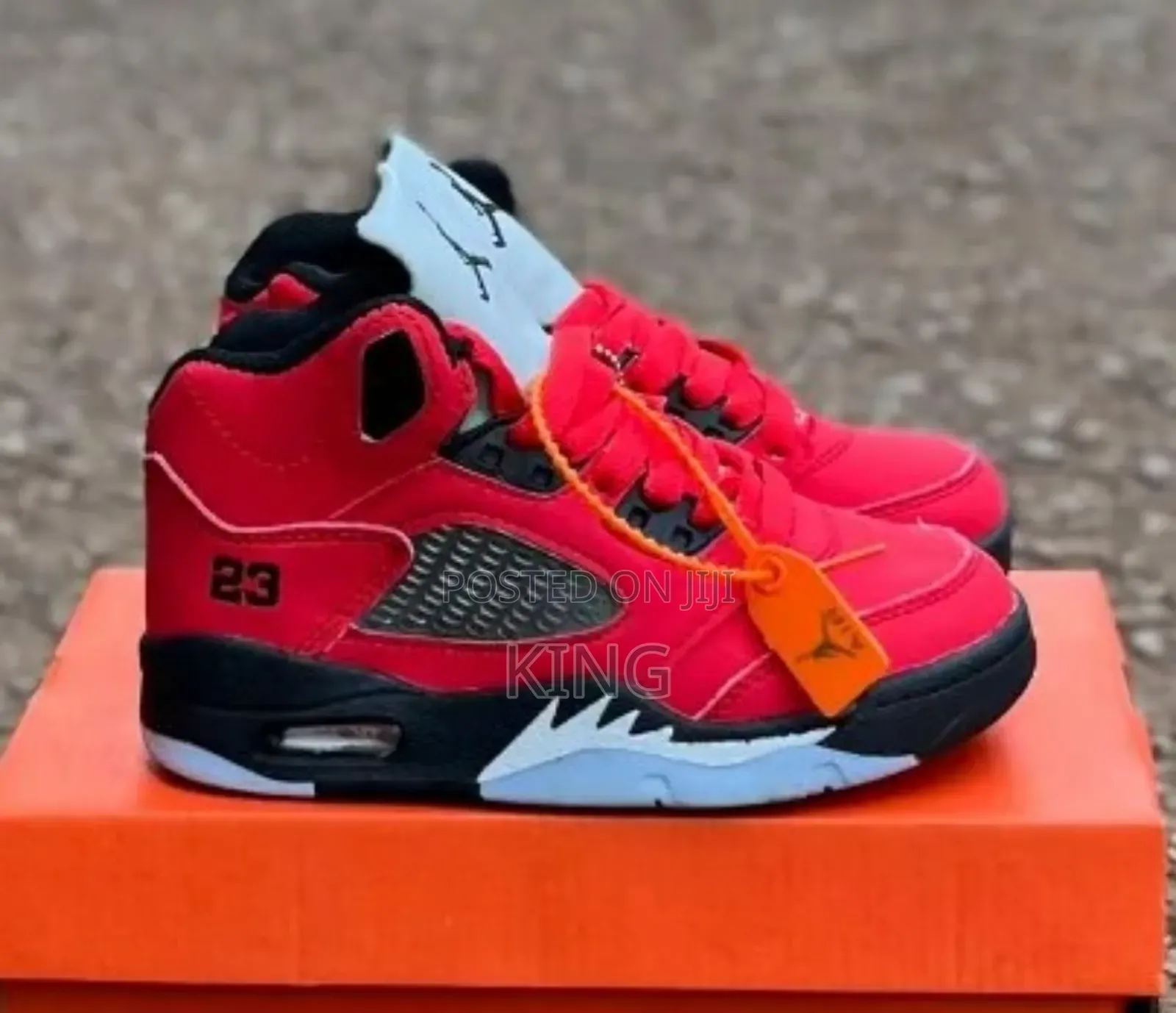 Kids Sneakers. Nike Air Jordan 5 Retro Red