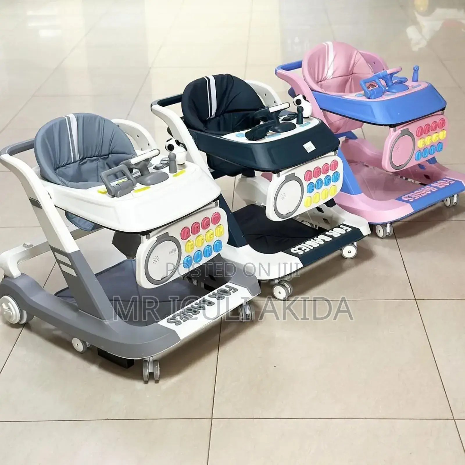 4in1 Folding, Adjustable Height Speed Musical Baby Walker