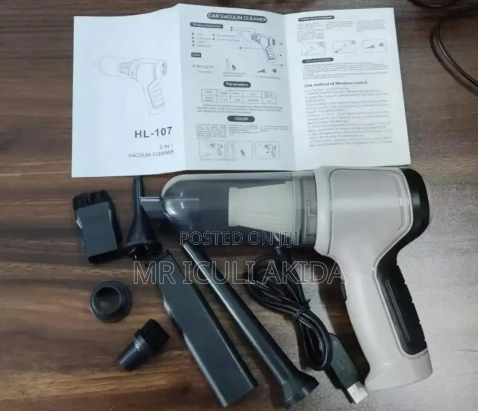 3in1 Potable Handheld Rechargeable Vacuum Cleaner WTH Blower