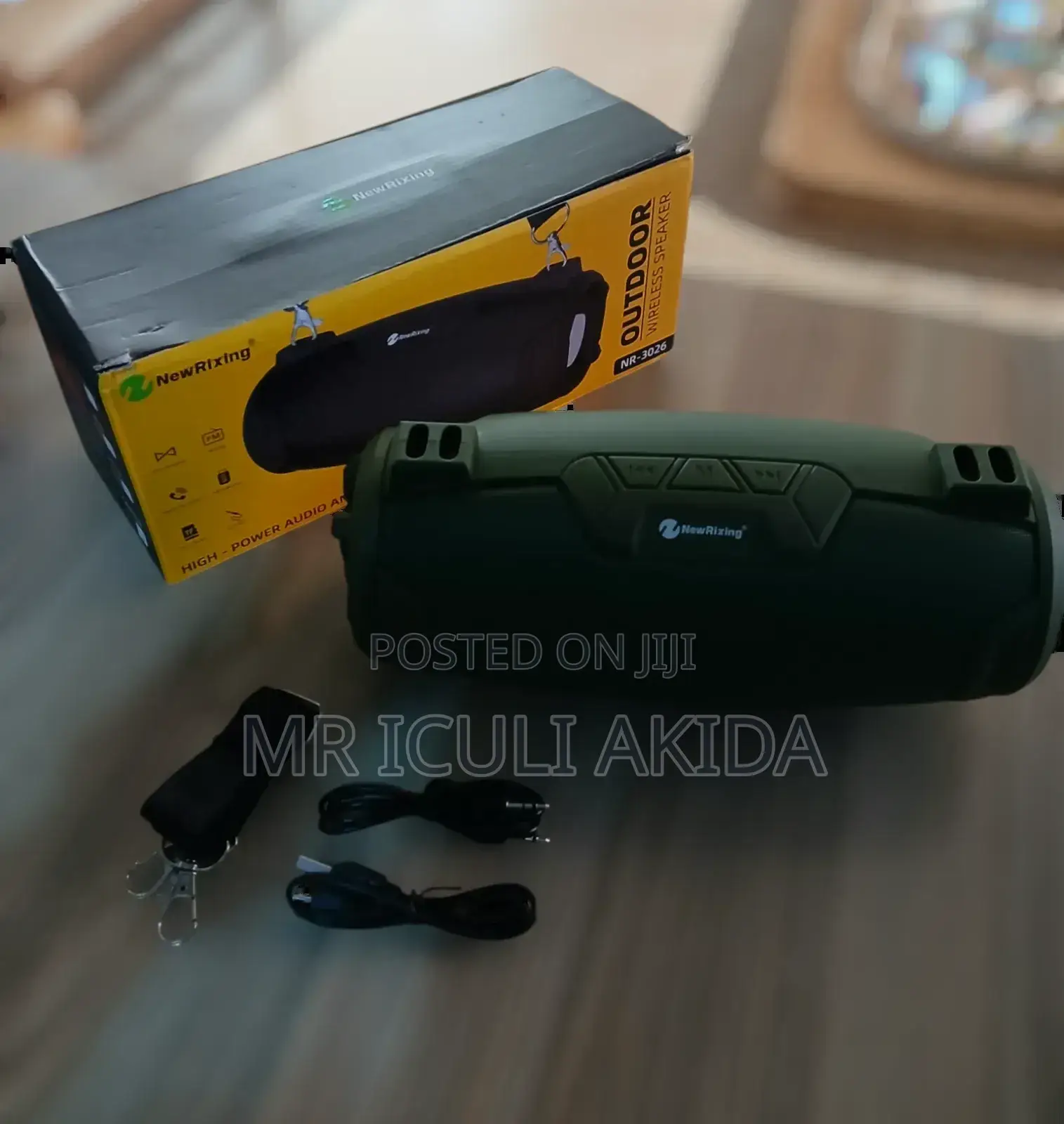 NR3020 New Rixing Rechargeable Wireless Speaker WTH Belt