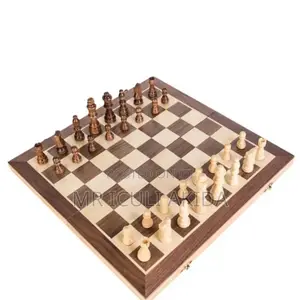 Photo - High End Wooden Foldable Chess Board