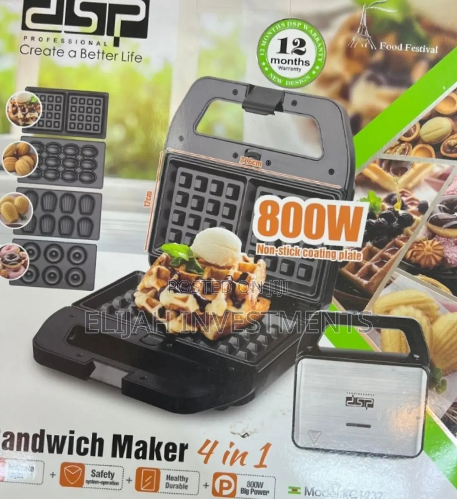 New DSP 4 in 1 Sandwich Maker