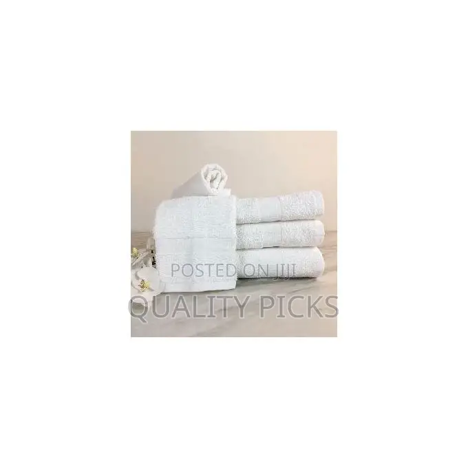 12 PCS of 40x60cm Small Rectangle White Soft Towel
