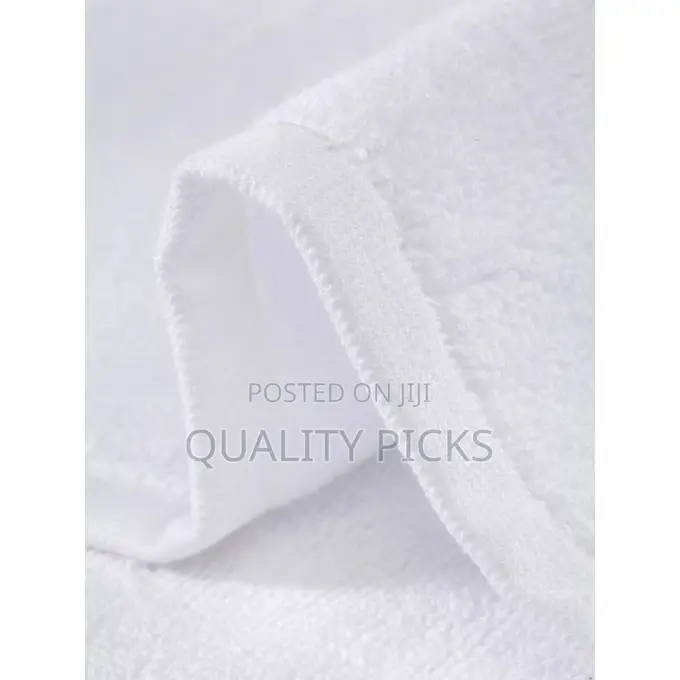 12 PCS of 40x60cm Small Rectangle White Soft Towel