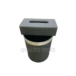 14L Large Gray Trash Can – High-End Double-Layer
