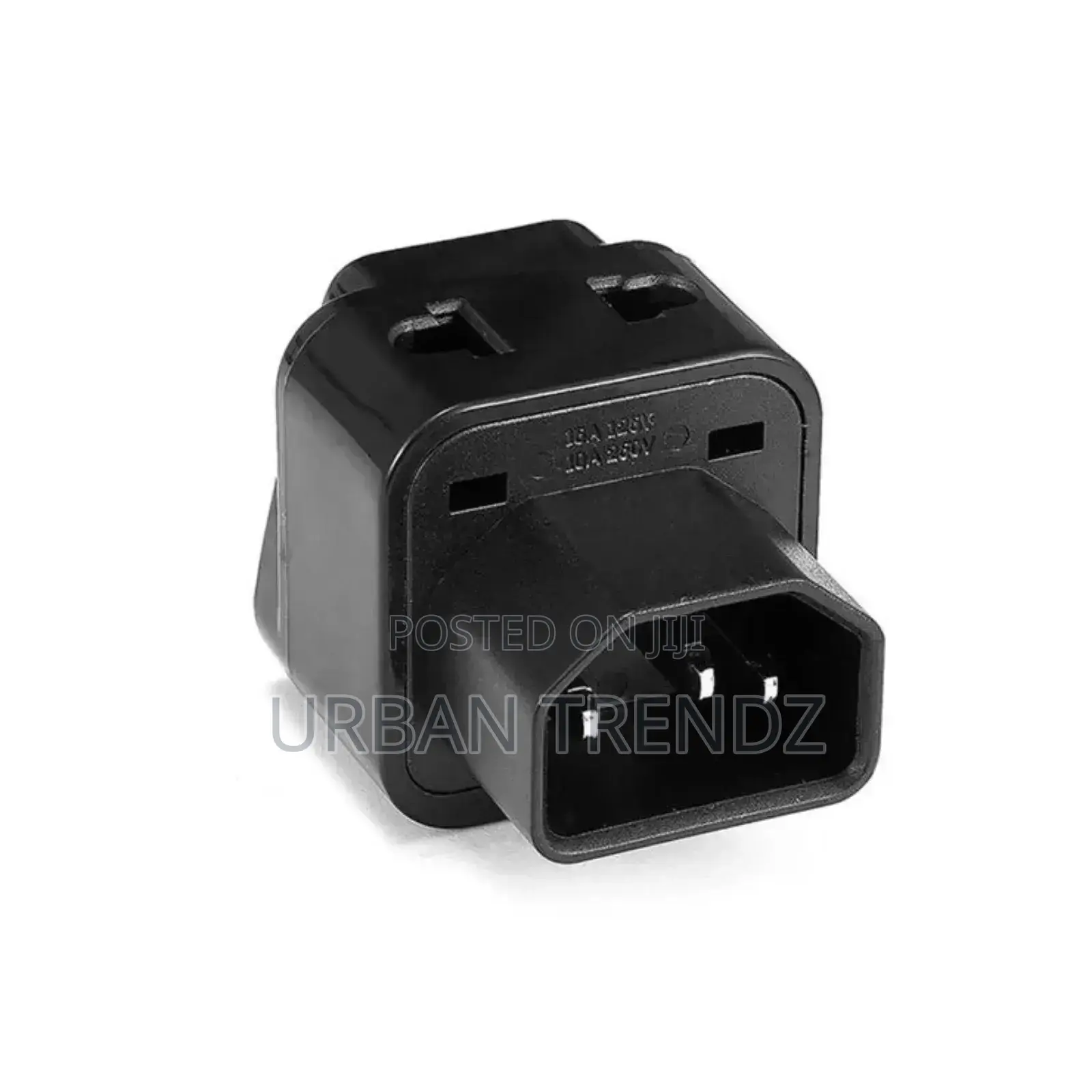 Tronic Black Adapter Plug Iec C14 10A 250V | Ad 1001-Bk