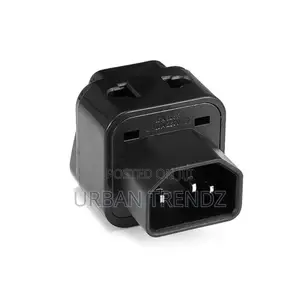 Tronic Black Adapter Plug Iec C14 10A 250V | Ad 1001-Bk