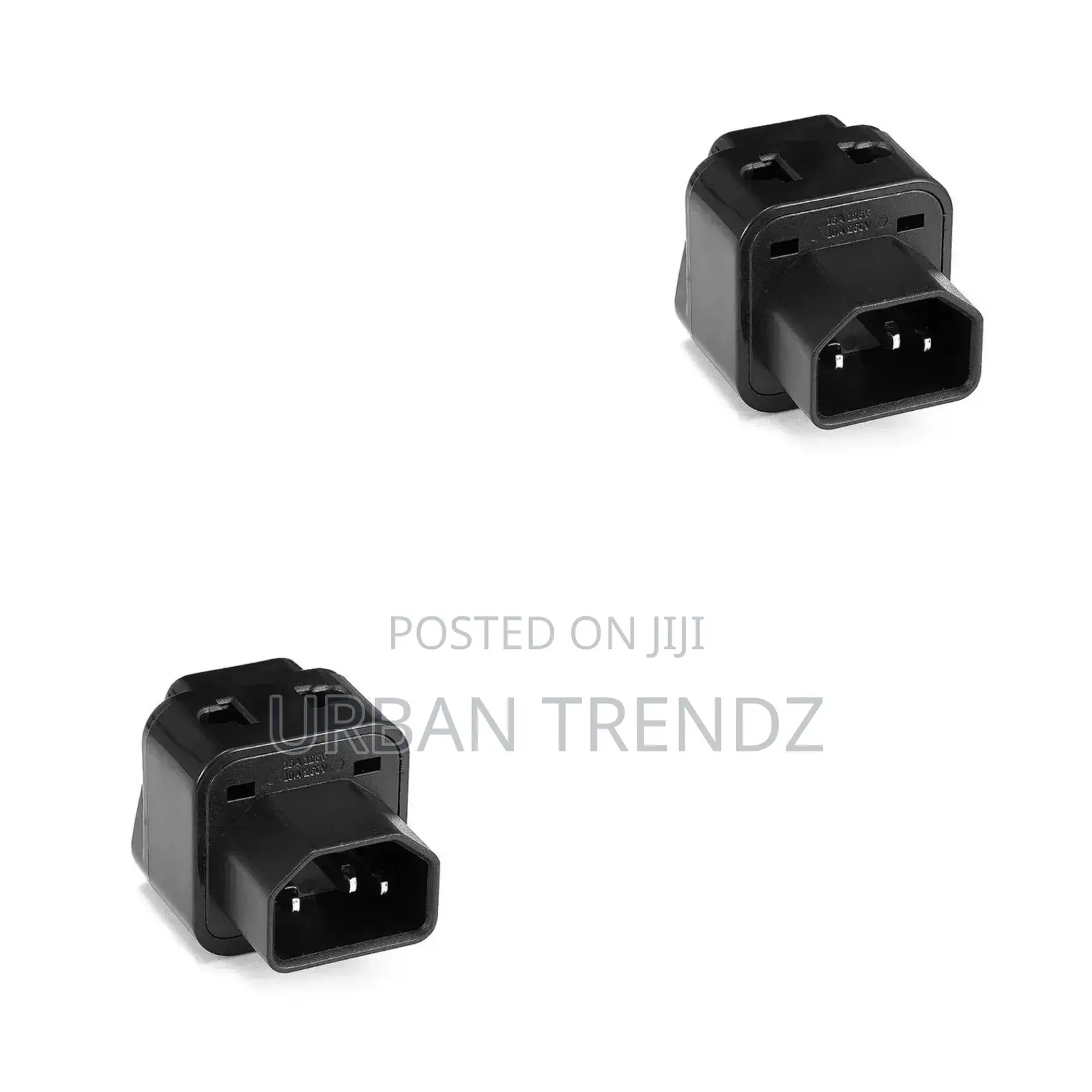 Tronic Black Adapter Plug Iec C14 10A 250V | Ad 1001-Bk
