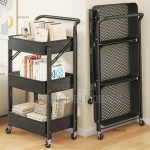 Foldable Mobile Storage Trolley