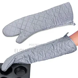 Heat-Resistant Long Kitchen Gloves