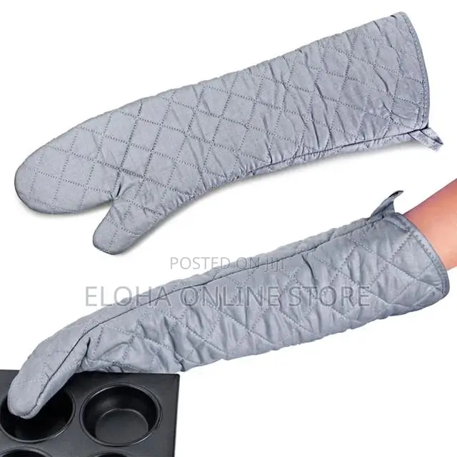 Heat-Resistant Long Kitchen Gloves
