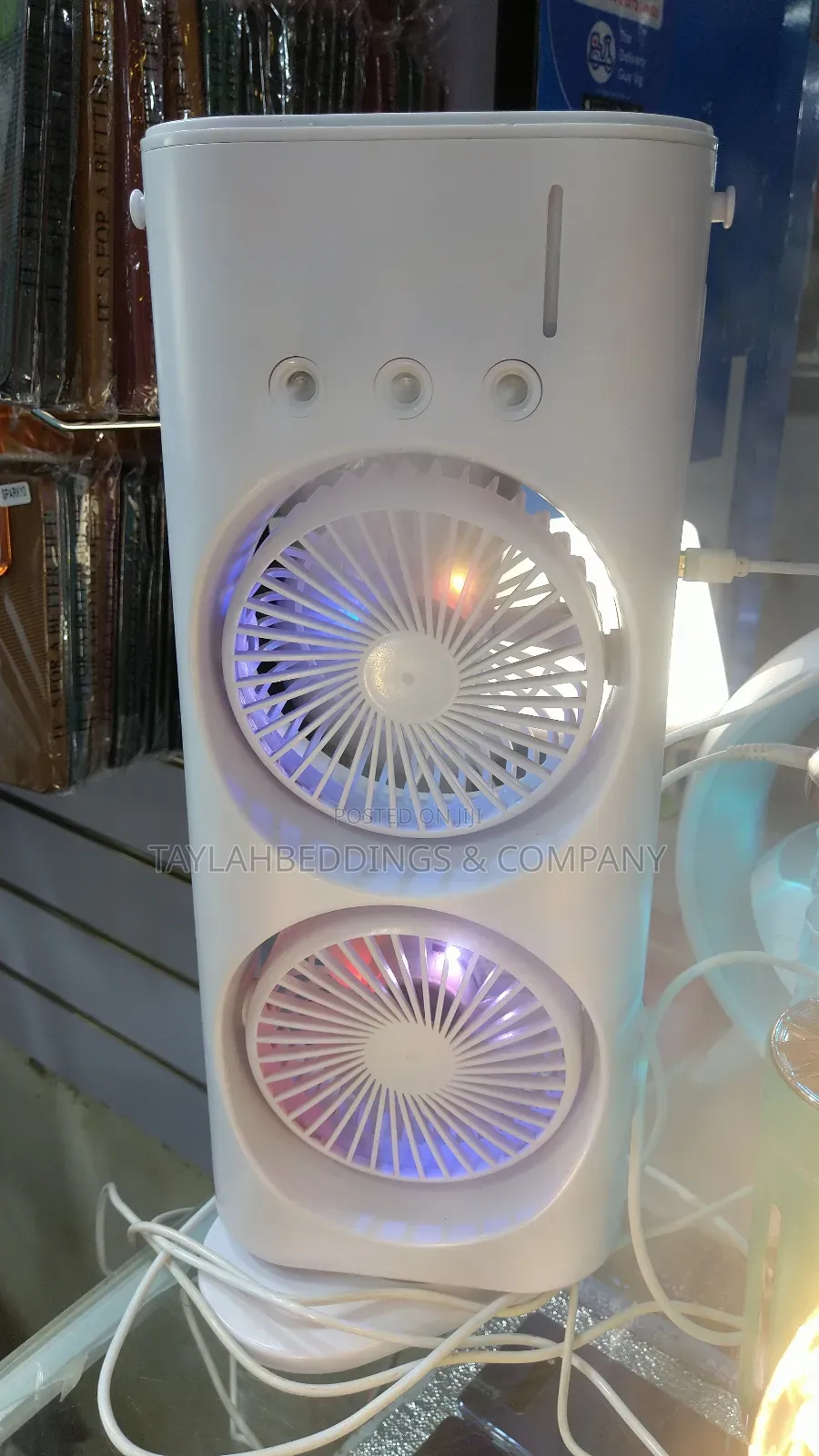 Fan,Personal Air Conditioner LED Light Humidifier for Travel