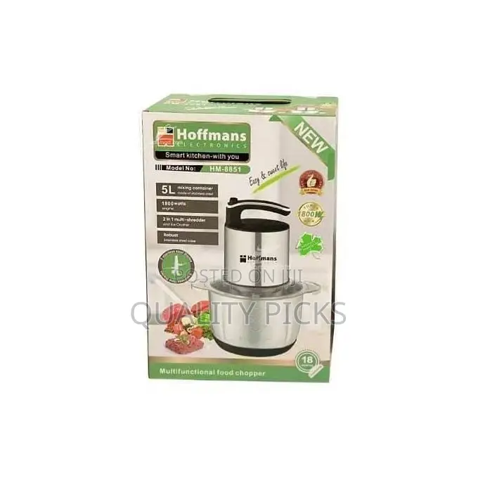 Hoffmans 5L Stainless Steel Meat Grinder Vegetable Chopper