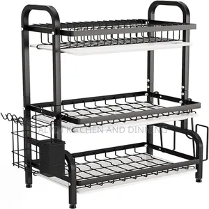 Photo - Dish Drainer 4 Tiers Black