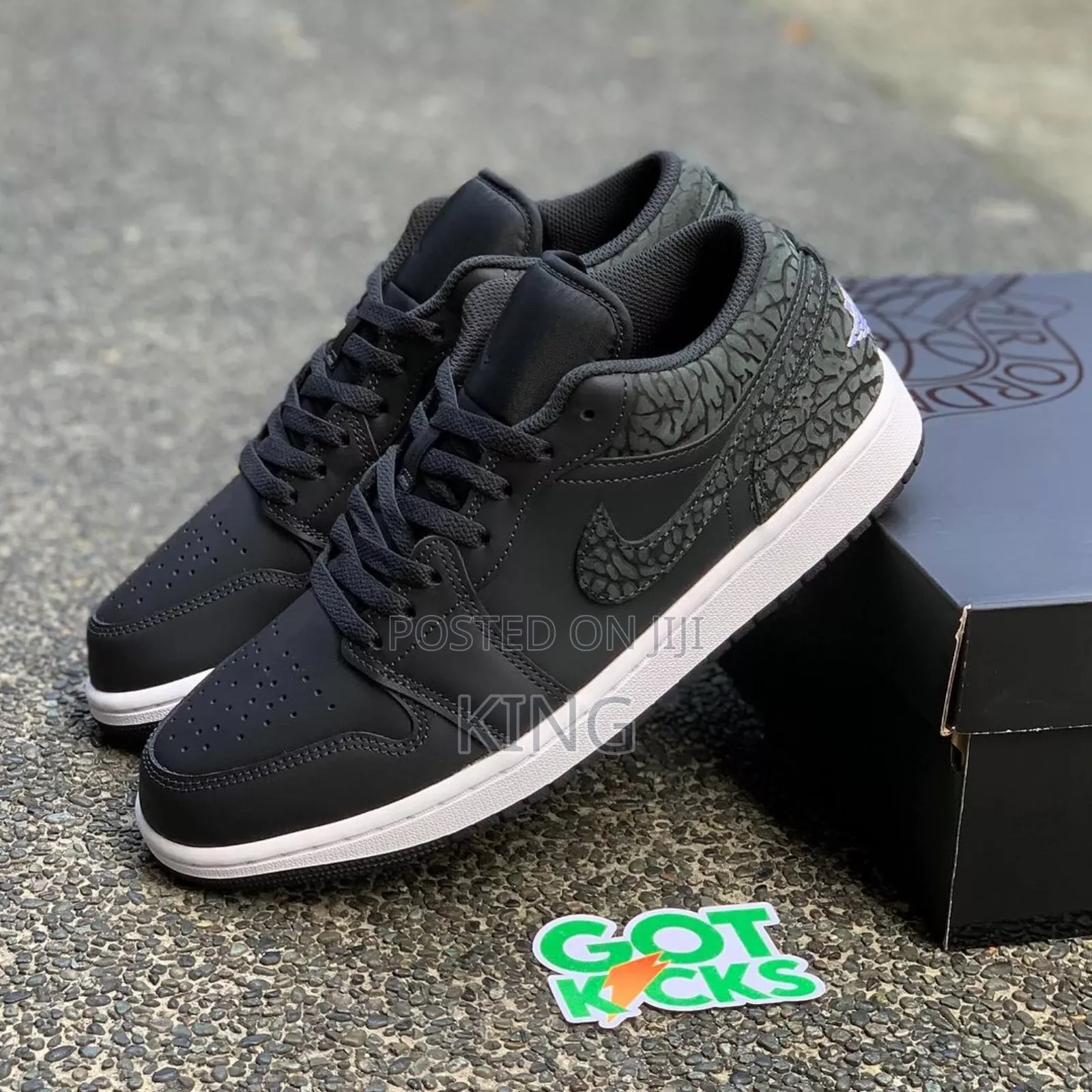 Loftus Air Jordan 1 Low SE Black Elephant