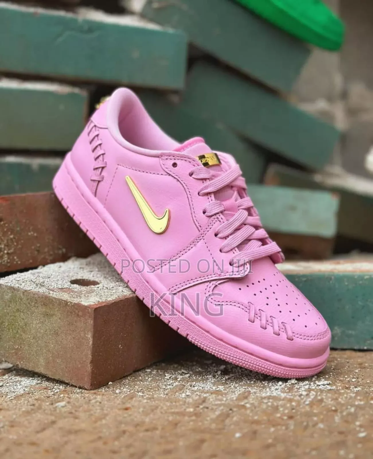 Loft Air Jordan 1 Low Method of Make" Perfect Pink Sneakers