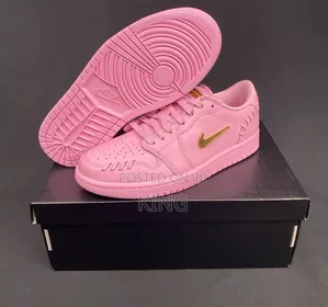 Topnair Jordan 1 Low Method of Make" Perfect Pink Sneakers