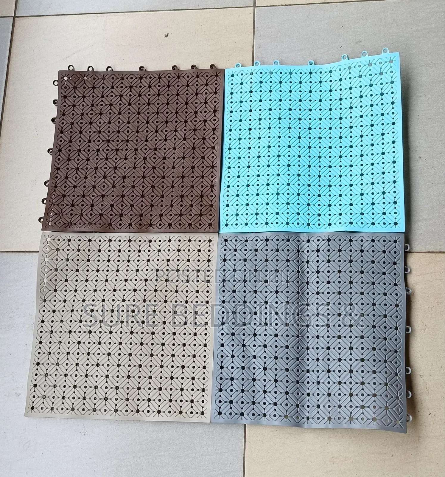 Puzzle Plastic Bathroom Mats
