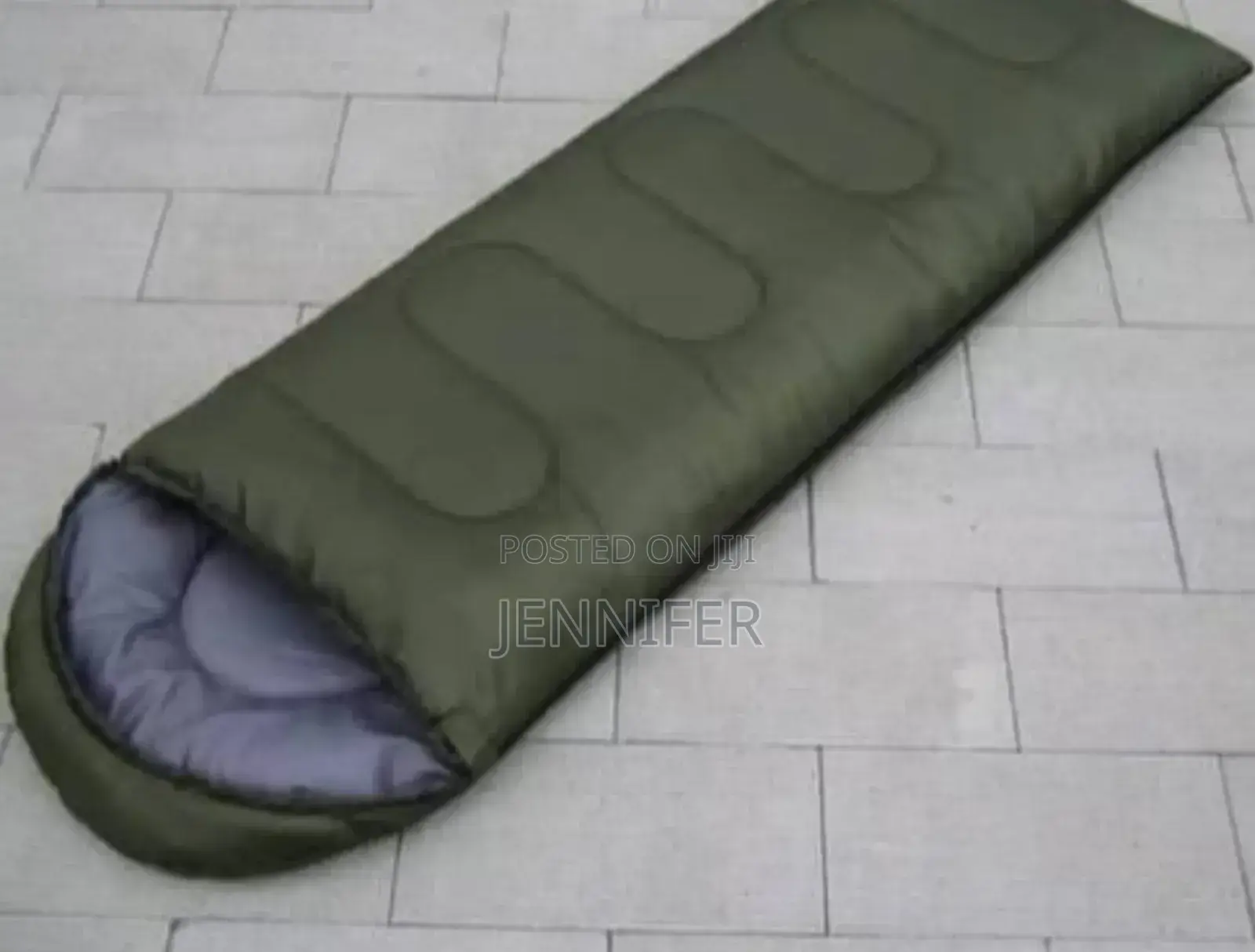 Green Polyester Sleeping Bag