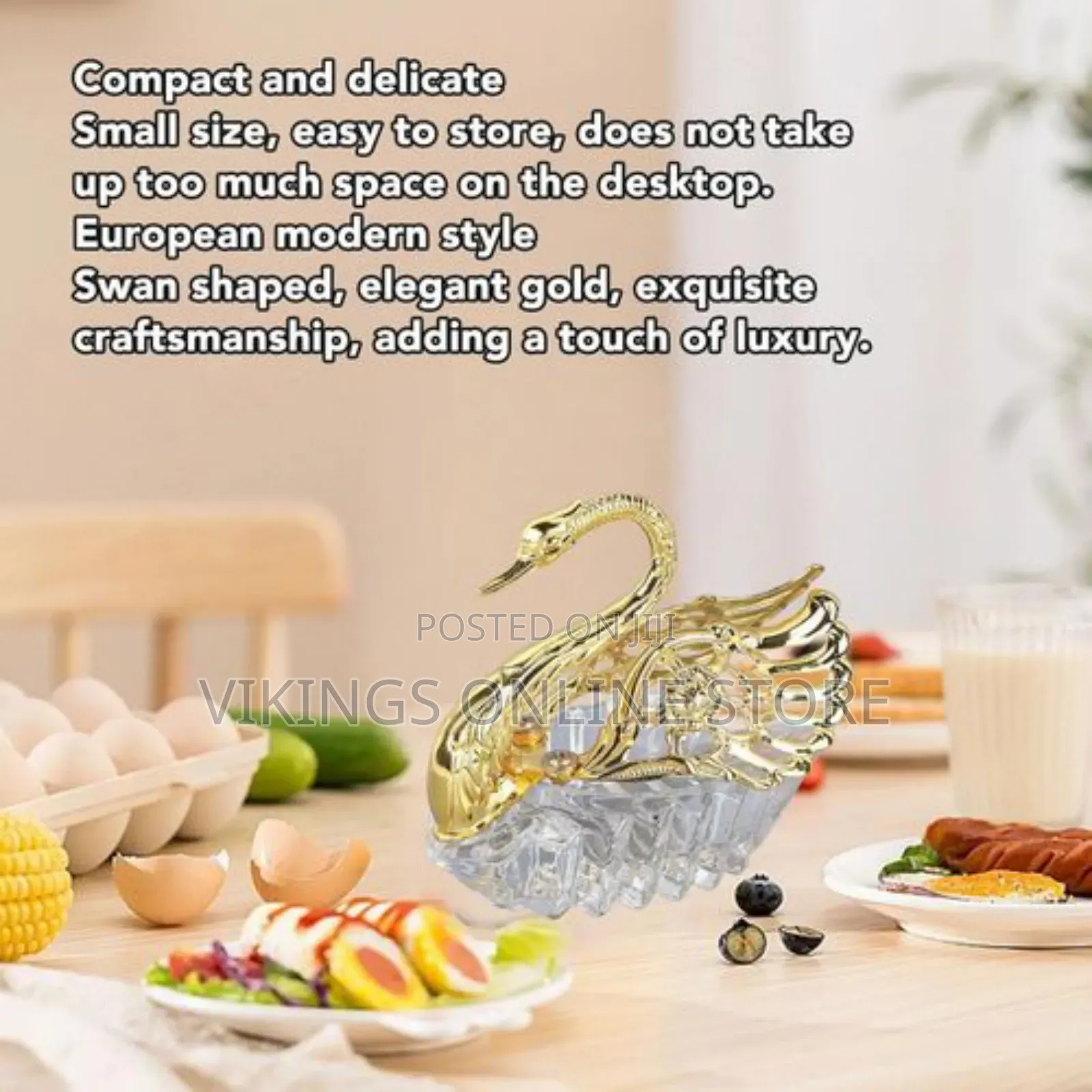 Swan Sugar Storage Jar Condiment Pot