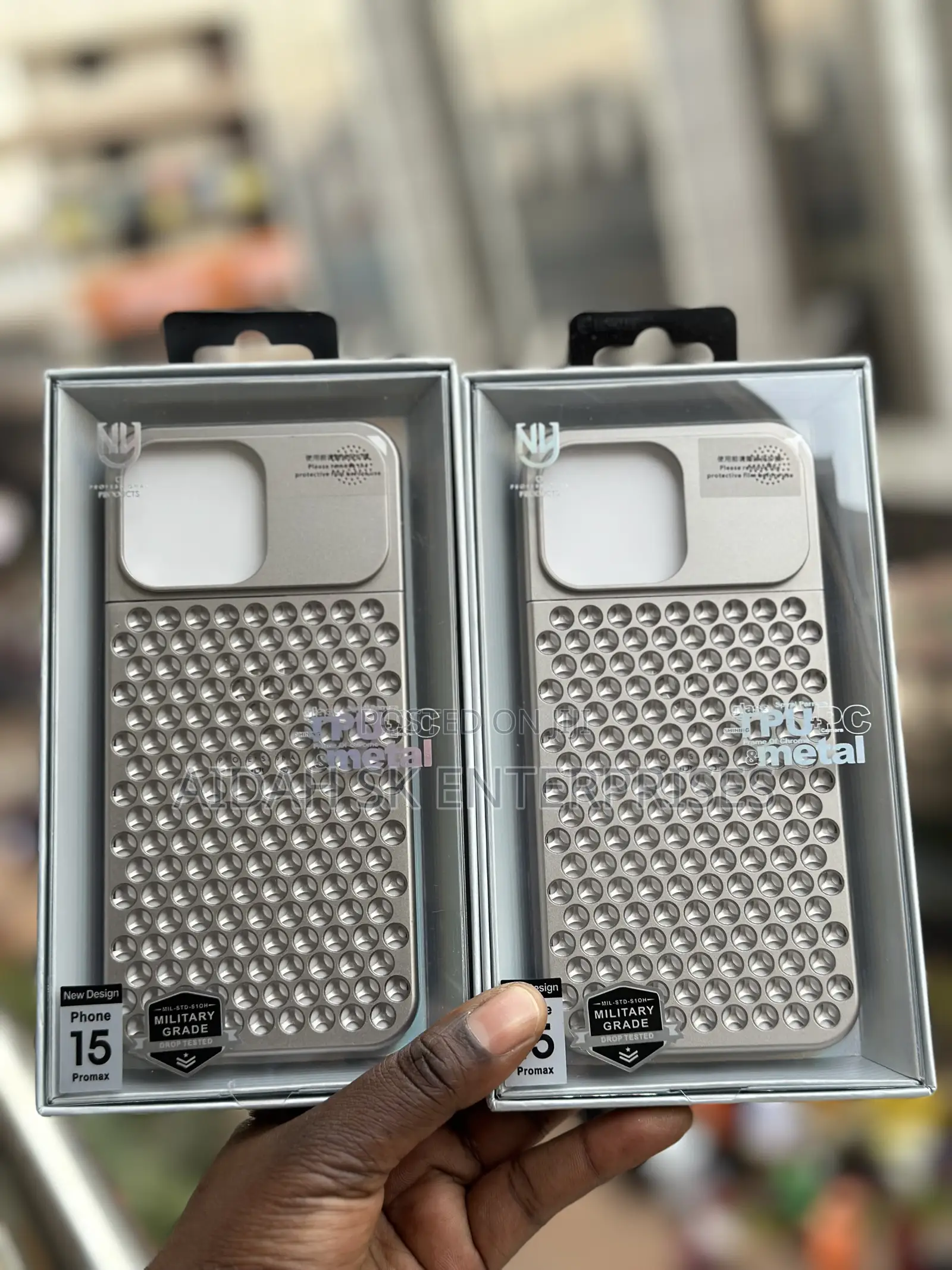 Metallic Military Grade 15pro Max Case Natural Color