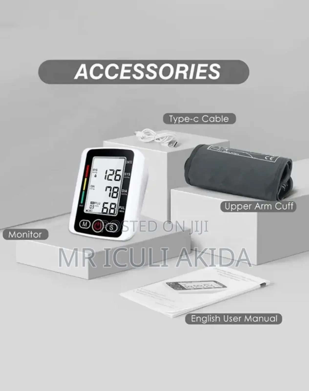 Automatic Digital Upper Arm Blood Pressure Monitor