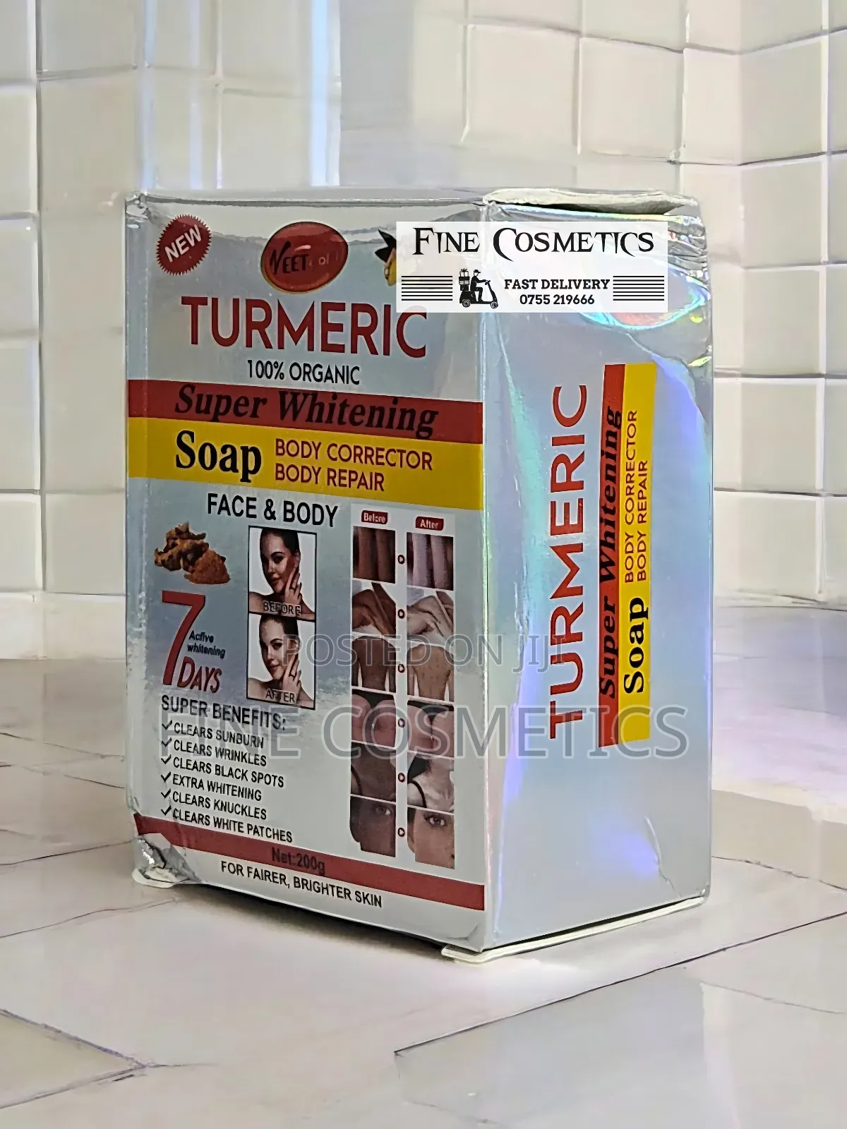 AUTHENTIC Veetgold Turmeric Super Whitening Body Repair Soap