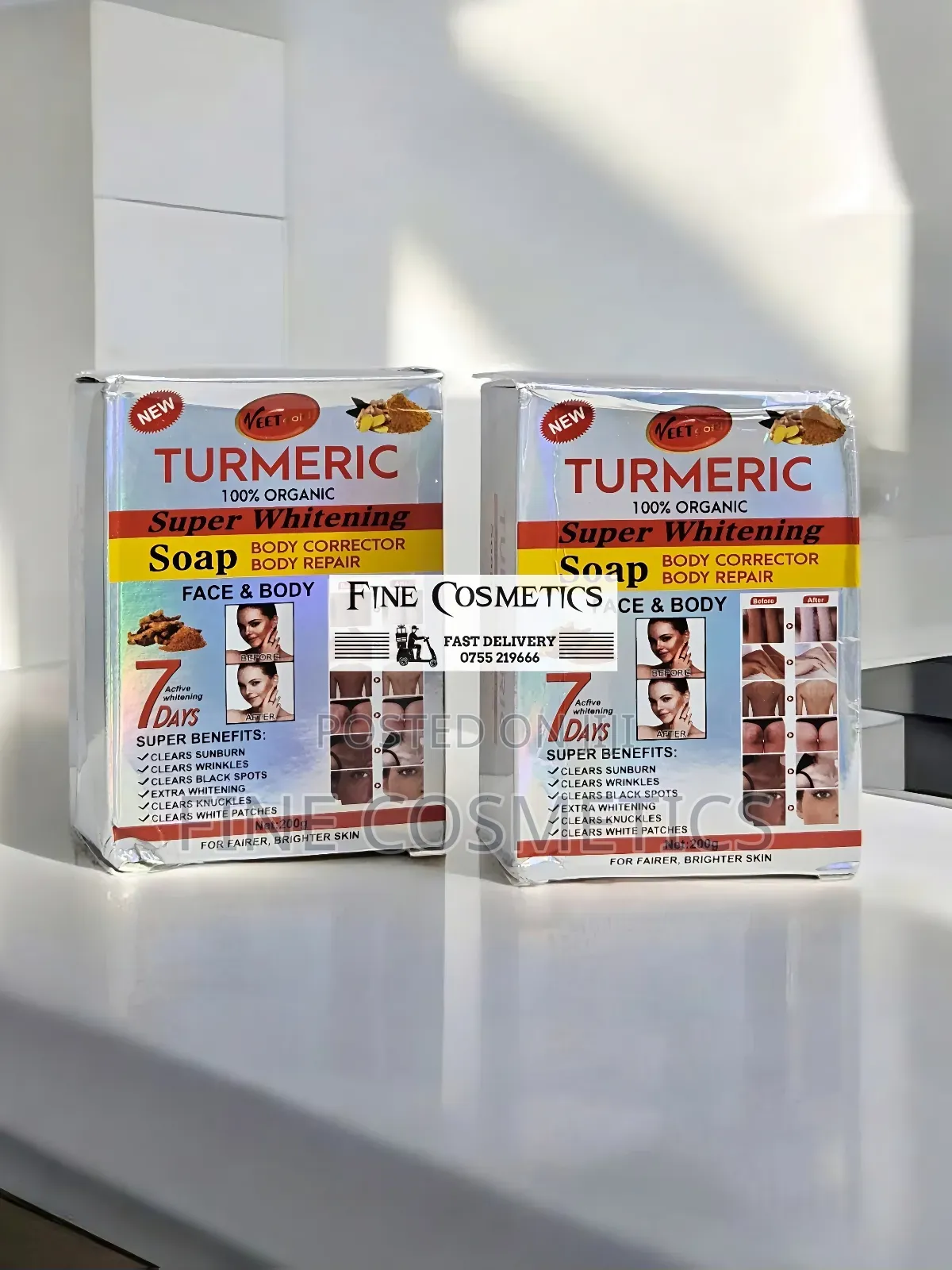 AUTHENTIC Veetgold Turmeric Super Whitening Body Repair Soap