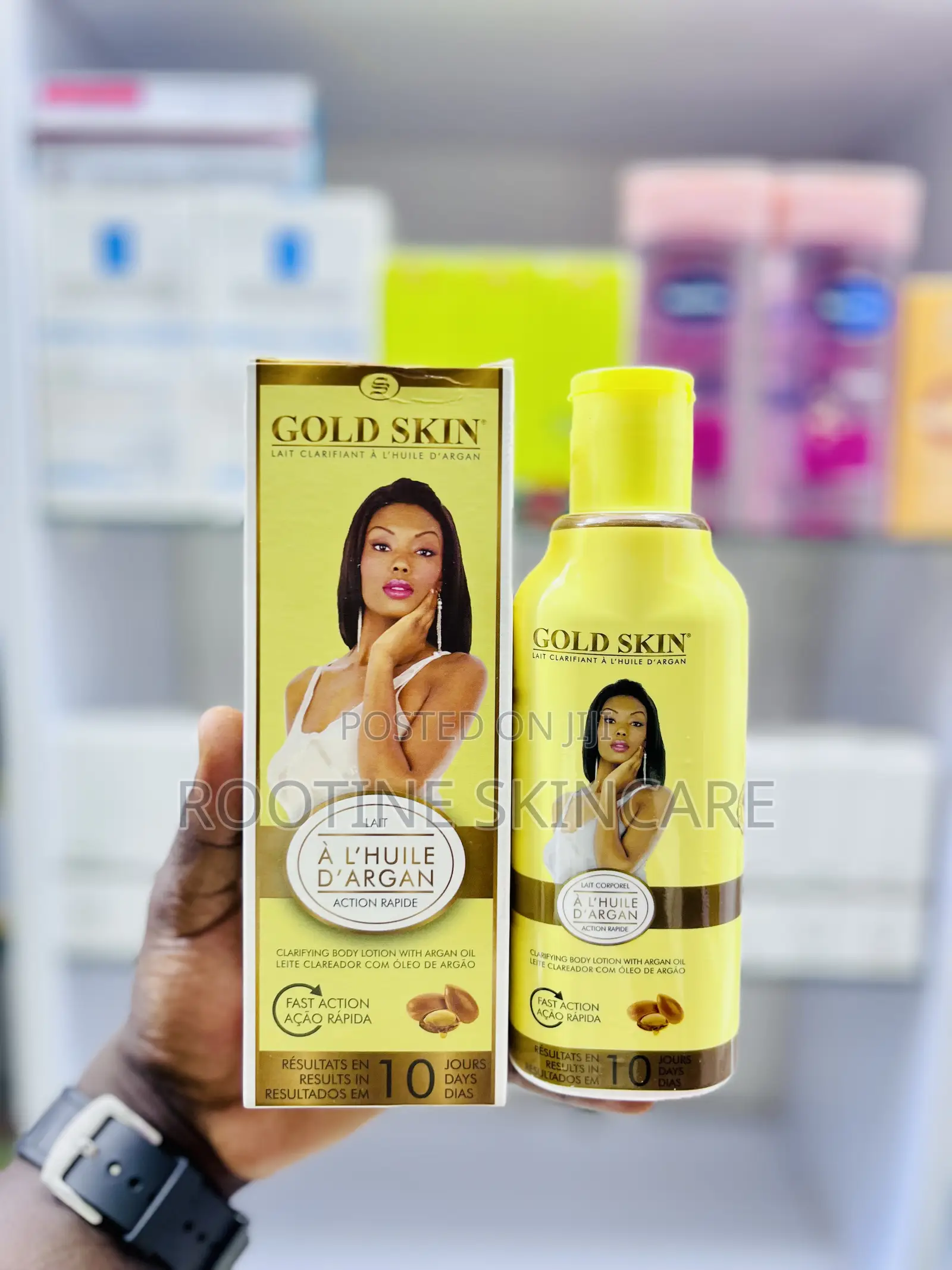 Gold Skin Beautifying Clarifying Body Lotion With Argan Oil