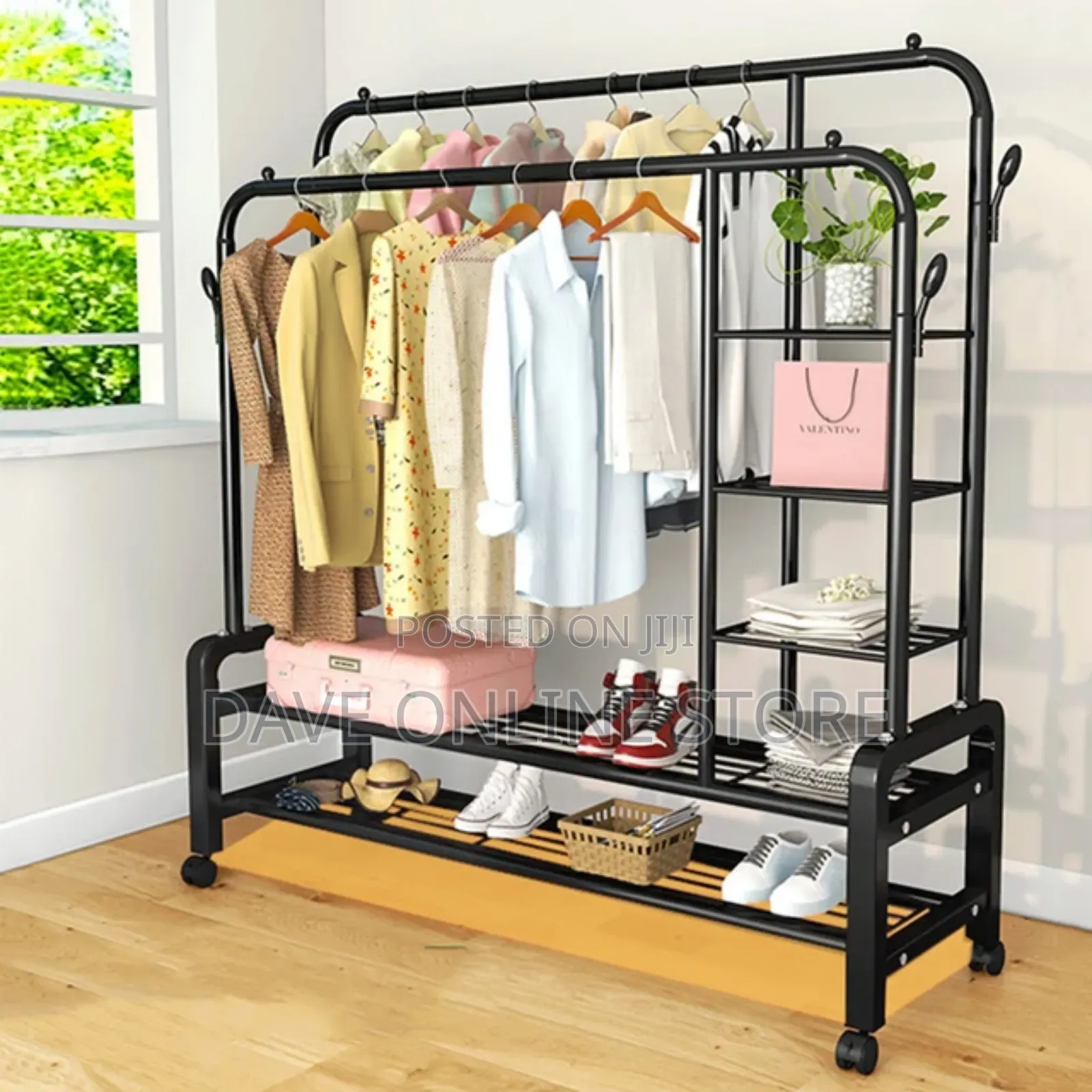 Free Standing Coat Rack Wall Mounted Floor Hanger