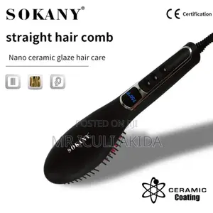 Sokany Electric Nano Ceramic Straight Hair Comb