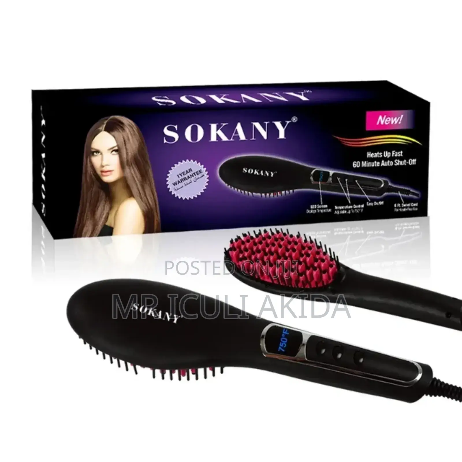 Sokany Electric Nano Ceramic Straight Hair Comb