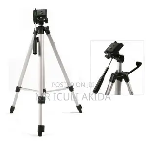 Camer/Phone Height Adjustd Tripod Stand WTH Laser Indicator