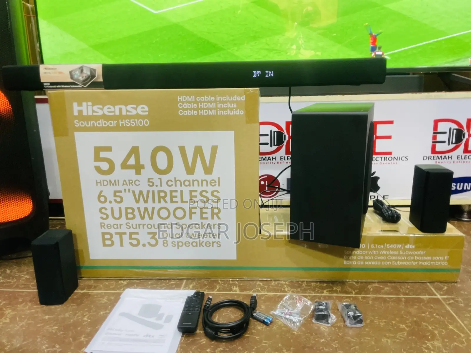 Hisense Sound Bar 5.1 Channel 540w