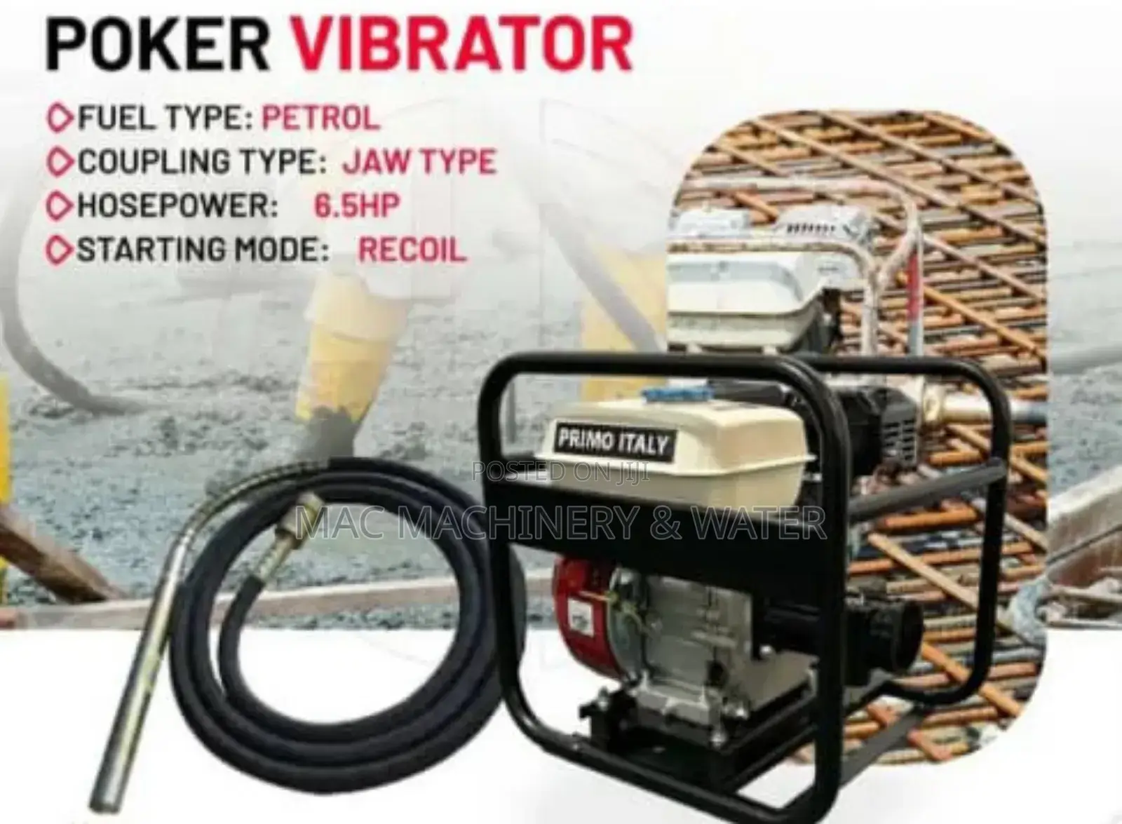 Concrete Vibrator Poker (Dynapak /Drive Lock )