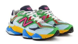Original New Balance 9060 Beach Glass Multi Colored Sneaker