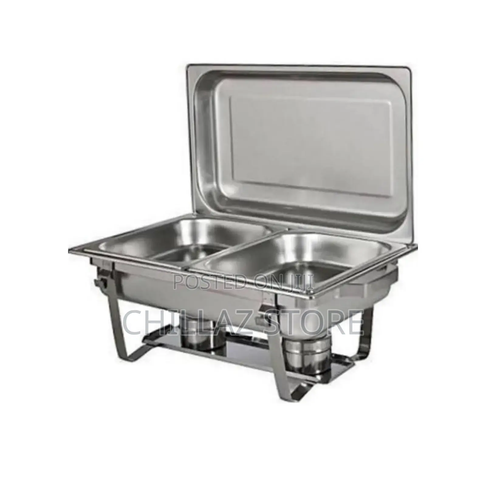Stainless Steel Double Chafing Dish.