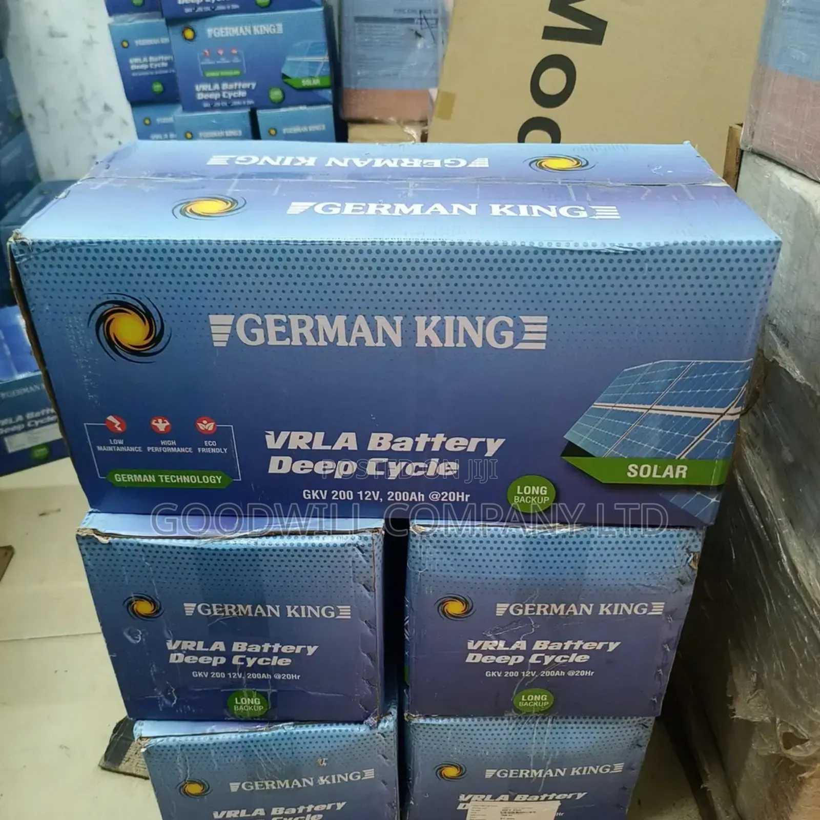 200ah German King Solar Battery Maintenance Free