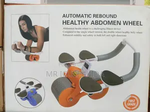 Photo - Automatic Rebound Healthy Abdomen Exercise Fitness Wheel