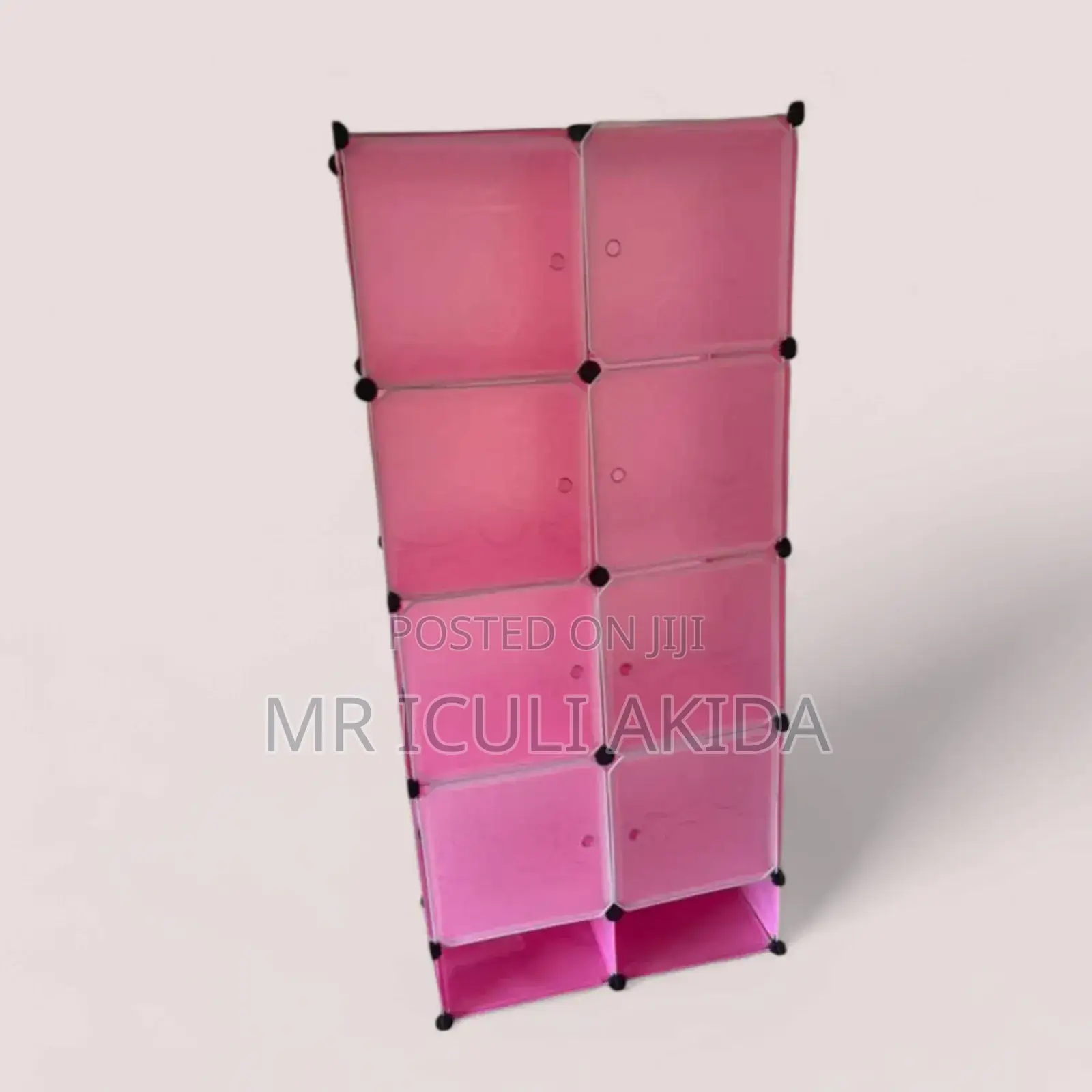 2columns Dustproof Plastic Wardrobe/Closet WTH Shoe Rack