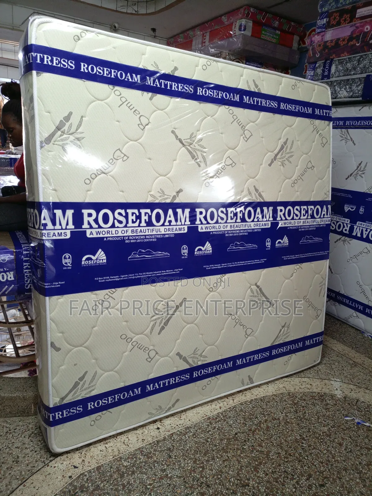 Spring Mattress Double Layer 4x6x10 Inches Rosefoam