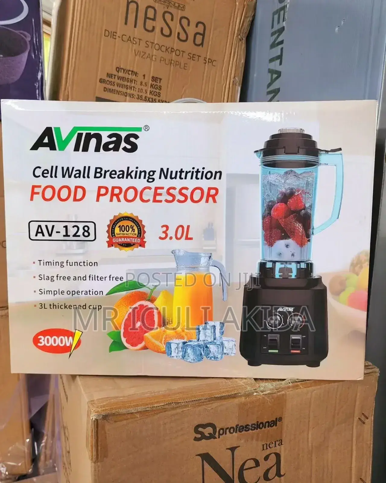 Avinas 3L 3000w Nutrition Food Procesor Commercial Blender