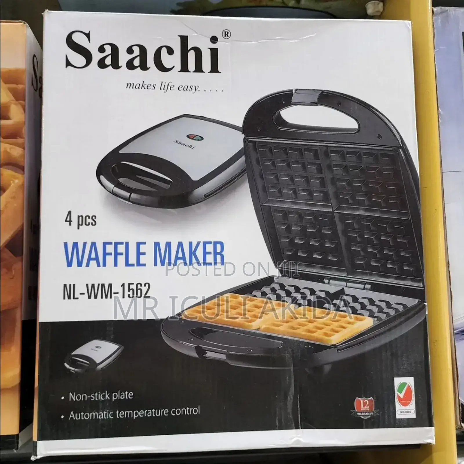 Saachi 4pcs/Trays Electric Waffle Maker