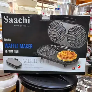 Saachi 10pcs Double Non Stick Tray Electric Waffle Maker