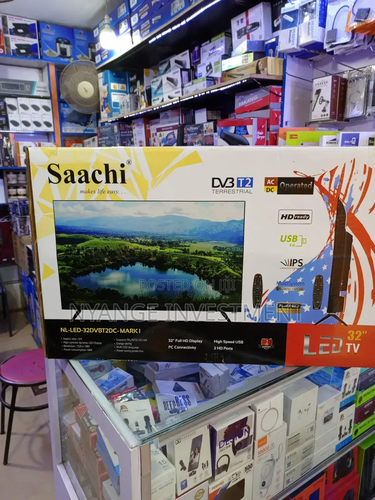 Saachi Led Tv 32 Inches. Television Sachi