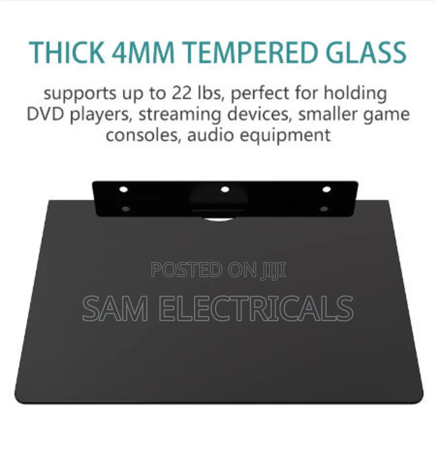 Decorder/DVD Glass Wall Mount
